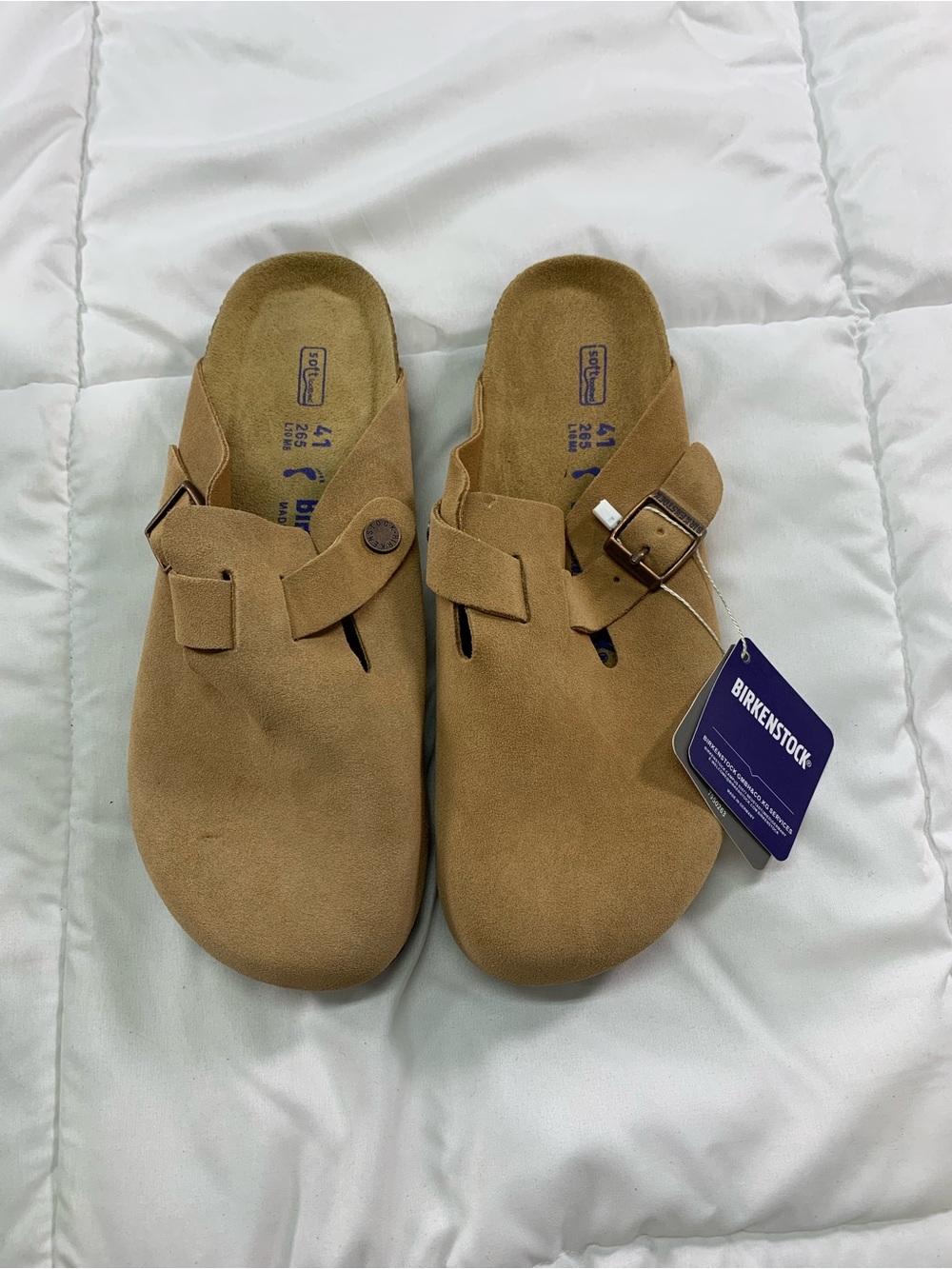 New Birkenstocks Boston Soft bed Clogs size 10
